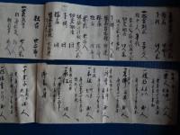 「真言宗智山派 信州伊那・樹林寺 旧蔵資料」二冊（天保四年、慈厳、大英）

高祖一千年御遠忌法要人賦帳、曼供結縁不断経装束法具世具配賦記
