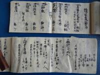 「真言宗智山派 信州伊那・樹林寺 旧蔵資料」二冊（天保四年、慈厳、大英）

高祖一千年御遠忌法要人賦帳、曼供結縁不断経装束法具世具配賦記