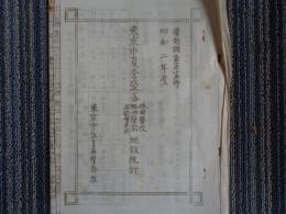 東京市夏季聚落 林間学校 臨海学園 早起会其他 施設統計（東京市教育局学務課、昭和二年度）東京都内各小学校の夏季・夏期林間学校、臨海学校資料：　区名、名称、主催者、開設場所、開設期間、所属学校名、参加職員数、男女児童数、成績・所感、児童一名当たり参加費、総経費等