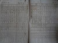 東京市立小学校 夏季特別施設予定調 昭和五年度（東京市教育局学務課、昭和5年）臨海学校、林間学校、学校運動場開放（早起会、水泳会他）各区別、施設の名称、学校名、開設場所、期間、参加職員・児童数、参加児童費用、総経費