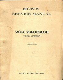 SONY SERVICE MANUAL　VCK-2400ACEビデオカメラ（英）