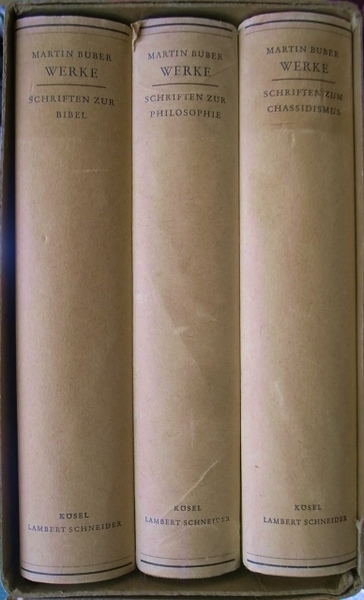 マルティン・ブーバー Werke 第一巻 マルティン・ブーバー著作集（独） 全3巻揃 Martin Buber WERKE(Martin