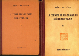 音楽の文法（ハンガリー語）　１と２の２冊セット　A ZENEI IRAS-OLVASAS MODSZERTANA