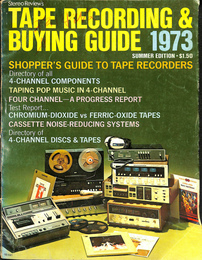 Stereo Review's TAPE RECORDING & BUYING GUIDE 1973 SUMMER EDITION(英)