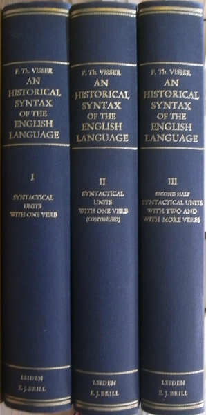 AN HISTORICAL SYNTAX OF THE ENGLISH LANGUAGE 全4冊の内PART3ー1