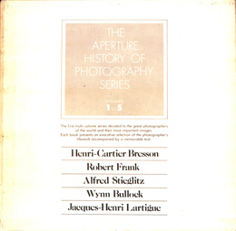 THE APERTURE HISTORY OF PHOTOGRAPHY SERIES（英） VOLUMES １～５の計５冊