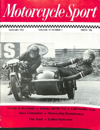 Motorcycle Sport January１９７４ Volume １５ Number１