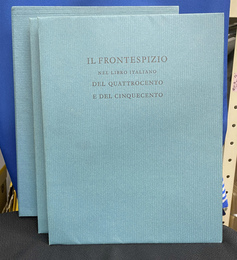 １５～１６世紀イタリア書籍の扉絵（イタリア語）　上下巻揃　IL　FRONTESPIZIO　NEL　LIBRO ITALIANO　DEL　QUATTROCENTO　E　DEL　CINQUECERNTO
