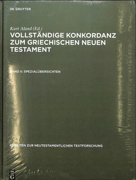 VOLLSTANDIGE KONKORDANZ ZUM GRIECHISCHEN NEUEN TESTAMENT BAND2: SPEZIALUBERSICHTEN（独）