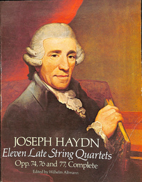 ハイドン　後期弦楽四重奏曲１１曲　ドーバースコア（英）　JOSEPH HAYDN Eleven Late String Quartets