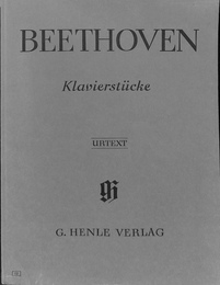 ベートーヴェンピアノ曲集　ＢＥＥＴＨＯＶＥＮ　Klavierstucke（独）
