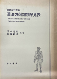 経絡五行理論　漢方方剤鑑別早見表
