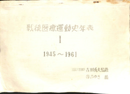 戦後医療運動史年表　Ⅰ　１９４５～１９６１