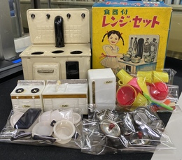 ブリキの食器付レンジセット　おままごと用おもちゃ