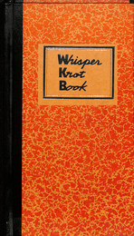 ウィスパーノット・ブック　Ｗｈｉｓｐｅｒ　Ｋｎｏｔ　Ｂｏｏｋ　新発売記念版