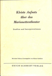 クライストの人形劇に関するエッセイ（独）　Kleists Aufsatz uber das Marionettentheater