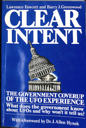 明確な意図　ＵＦＯ体験に関する政府による隠蔽（英）　ＣＬＥＡＲＩＮＴＥＮＴ　Ｔｈｅ　Government　coverup　ｏｆ　ＵＦＯ　Ｅｘｐｅａｒｉｅｎｃｅ