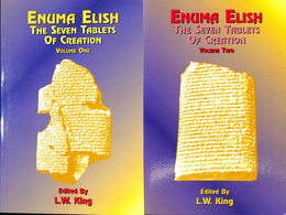 世界と人類の創造に関するバビロニアとアッシリアの伝説（英）　ENUMA ELISH THE SEVEN TABLETS OF CREATION  VOLUME１・２の２冊