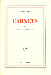カミュの手帖３（仏）CARNRTS III MARS 1951 DECEMBRE 1959