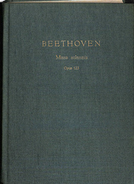 BEETHOVEN Missa solemnis Opus １２３　楽譜