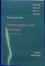 解釈学的批判　他（英訳）Hermeneut Criticism Cambridge Texts in the History of Philosophy