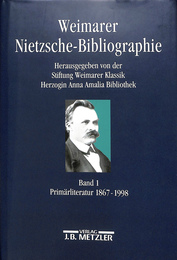 ニーチェ書誌１　主要文学　１８６７－１９９８(独）　Weimarer Nietzsche-Bibliographie Band１ Primarliteratur １８６７－１９９８　