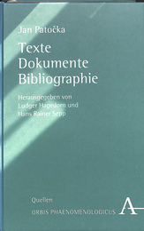 ヤン・パトチカの著作・資料・文献　オルビス・フェノメノロジクス・クエレン（独）　Jan Patocka Texte Dokumente Bibliographie  Quellen ORBIS PHAENOMENOLOGICUS