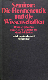解釈学と科学セミナー（ドイツ語）Seminar Die Hermeneutik und die Wissenschaften