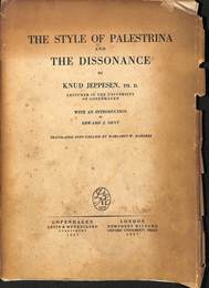 パレストリーナの様式と不協和音（英）　The style of palestrina and the dissonance