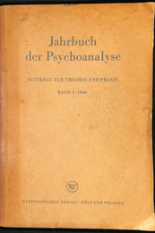 精神分析年鑑　第１巻　1960　Jahrbuch der Psychoanalyse BAND　I　1960
