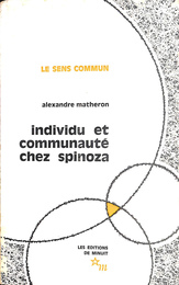 スピノザにおける個人と共同体（仏）Individu Et Communaute Chez Spinoza