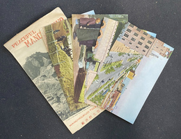 満州　絵ハガキ　４葉