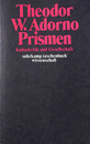 プリズメン　文化批判と社会（独）Prismen Kulturkritik und Gesellschaft Suhrkamp taschenbuch wissenschaft