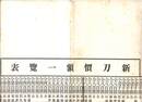 新刀価額一覧表