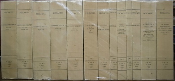 【中古本】デカルト作品集全11巻　フランス語 デカルト全集 全11巻(13分冊)揃(仏) OEUVRES DE DESCARTES