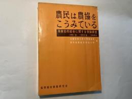 農民は農協をこうみている 　 農業協同組合に関する世論調査 1951年,1955年,1958年