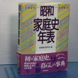昭和家庭史年表　1926-1989