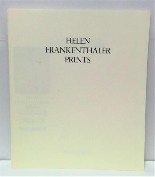 Helen Frankenthaler, prints フランケンサーラー版画展図録(Ruth E