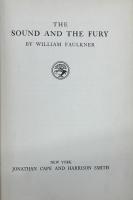 THE SOUND AND THE FURY. First edition, first printing, フォークナー「響と怒り」