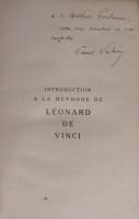 INTRODUCTION A LA METHODE DE LEONARD DE VINCI.  ポール・ヴァレリー　『レオナルド・ダ・ヴィンチ方法序説』 　初版 限定100部　献呈識語署名入　