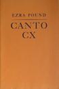 CANTO CX.  エズラ・パウンド  First edition, limited to 80 numbered copies. proof copy