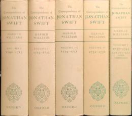 THE CORRESPONDENCE OF JONATHAN SWIFT 1690-1745. 
スイフト往復書簡集　５vols.set