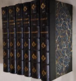 CHARLES KINGSLEY WORKS IN UNIFORMLY BOUND. 6vols.
キングスレー作品集　　背角革装幀　