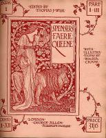 SPENSER'S FAERIE QUEENE.　「妖精の女王」 Part 1-19. 
6 vols.set    ウォルター・クレイン挿絵　限定千部　元装＋総革赤装幀