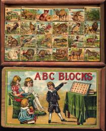 ABC BLOCKS.  19世紀後半ヴィクトリア朝後期の子供用教材