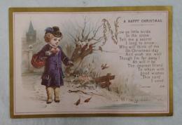 1880年代のクリスマス　ヴィクトリアン　カード