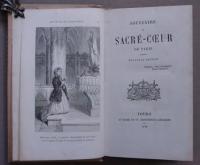 SOUVENIRS DU SACRE-COEUR DE PARIS.
「サクレクール寺院の思い出」 新版 銅版画１葉 表紙手彩色銅版画貼込
