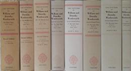 ワーズワース全書簡集　全８巻揃 
THE LETTERS OF WILLIAM AND DOROTHY WORDSWORTH. 1787-1853.
Second Edition. Clarendon Press. Revised, Arranged and Ed.by A.G.Hill. and E.de Selincourt. 8 vols.set. dust jacket, with stamps,a clean set. 1967-93