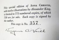 ANNA CHRISTIE.   オニール「アンナ・クリステイ」　限定750部  オニール サイン入