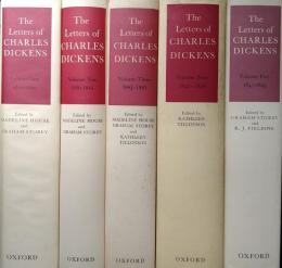 THE LETTERS OF CHARLES DICKENS. Vol.1-Vol.5　1820-1849  5 volumes. 
 Pilgrim Edition.